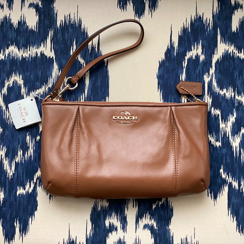 Coach Leather Wristlet